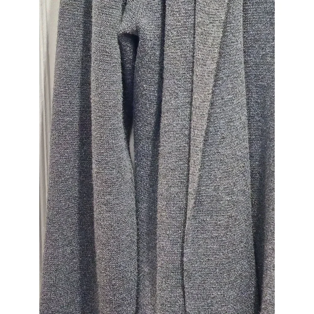 Chicos Womens Open Front Cardigan Sweater Gray Size 2 Long Sleeve Lightweight - Picture 7 of 9